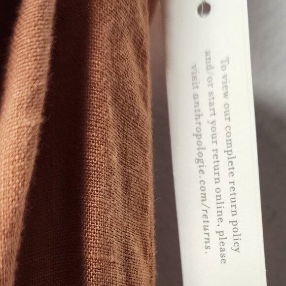 Cloth & Stone burnt orange linen halter maxidress XSmall NWT Summer Concert - Picture 2 of 10